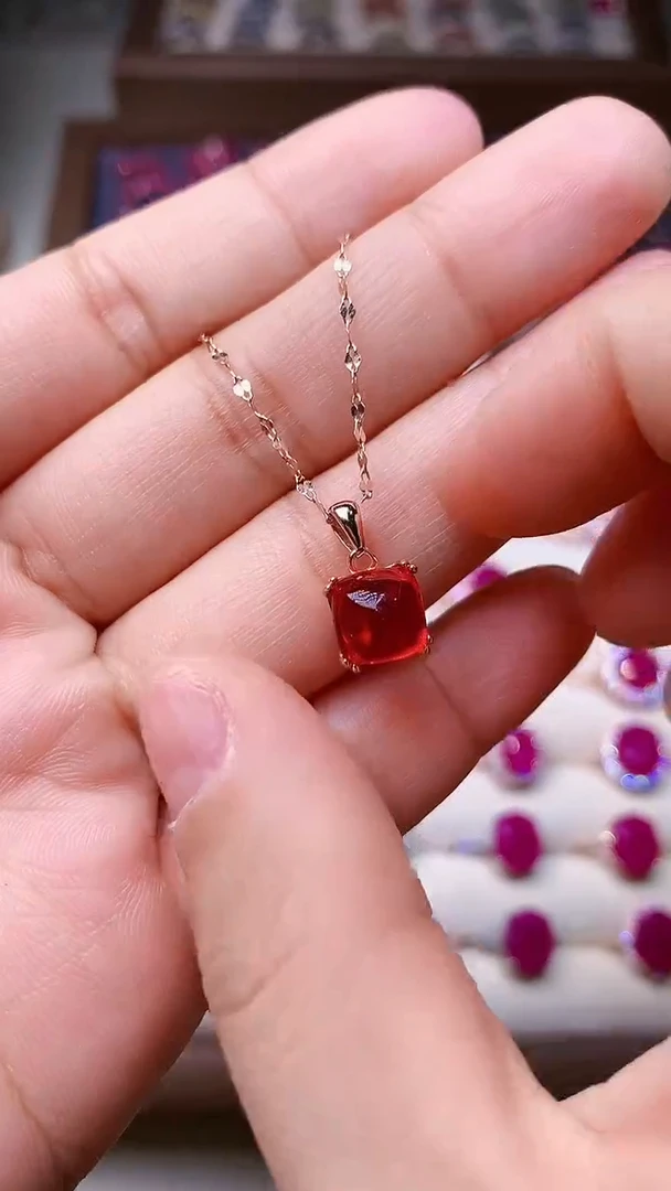 【闪购商品】红宝石颈饰银S925镶嵌00000