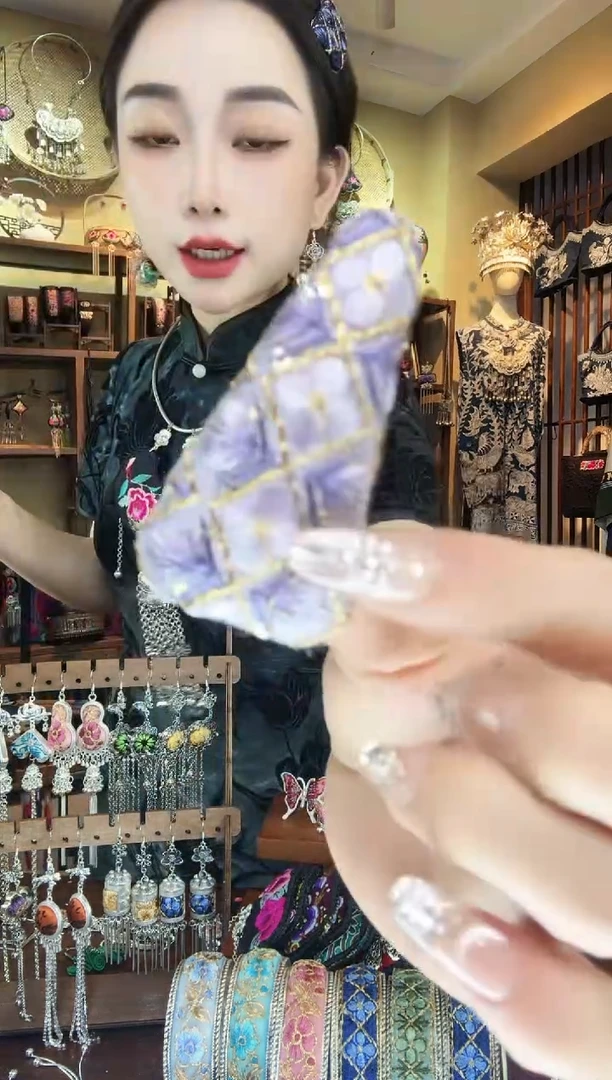 刺绣非遗刺绣民族风发夹