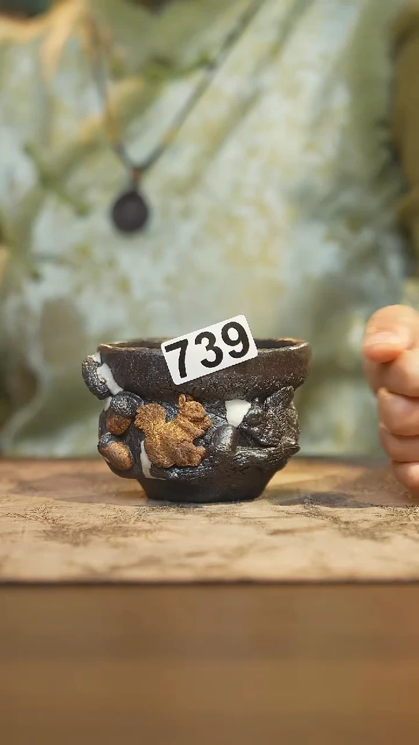 陶瓷茶器茶具主人杯739微瑕