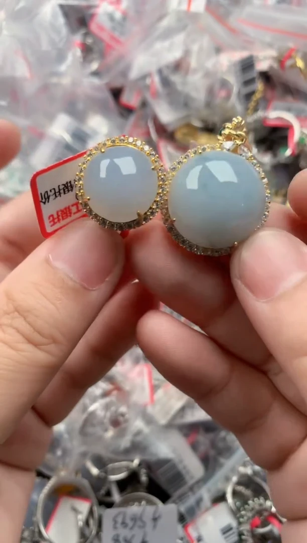 银S925镶嵌戒指翡翠1616    5