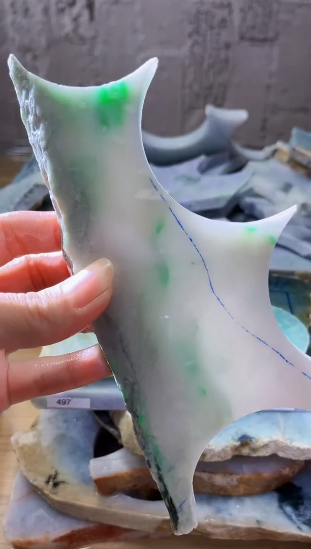 裸石翡翠天然翡翠A货石 南 431