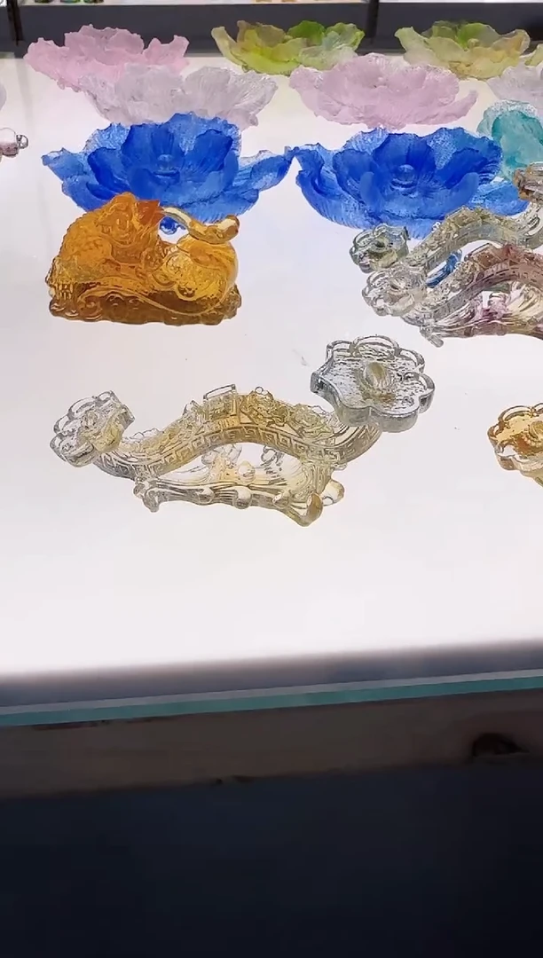 手工艺品琉璃十厘米如意