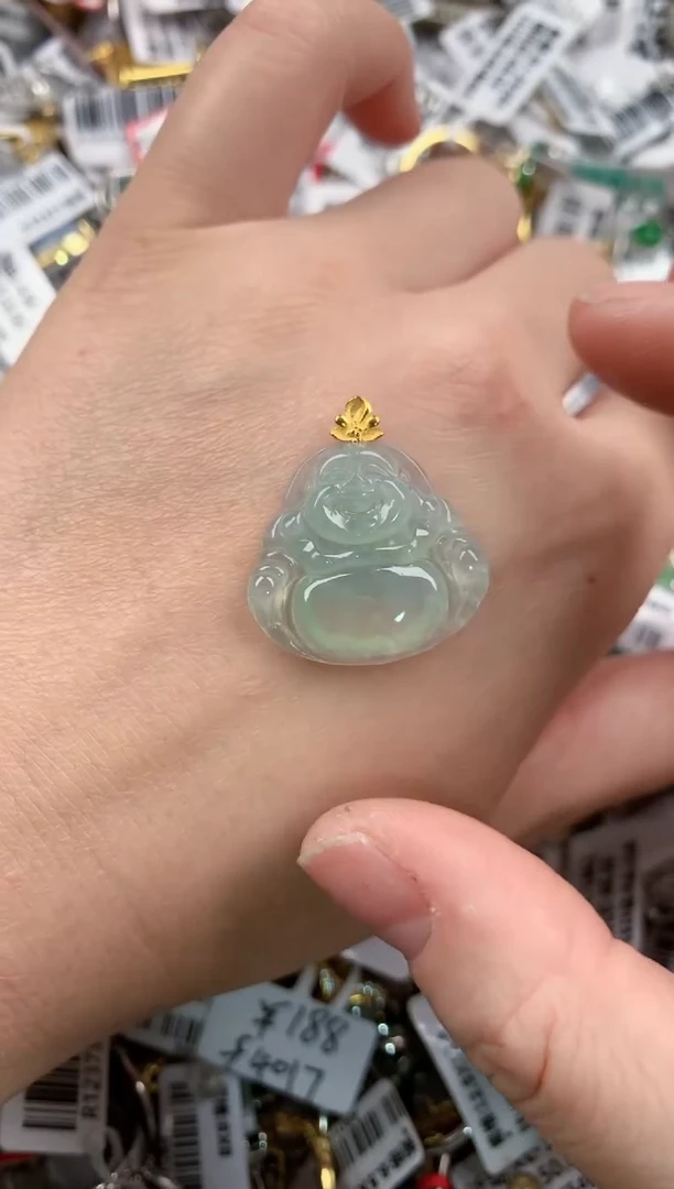 18K金镶嵌戒指翡翠101010---6