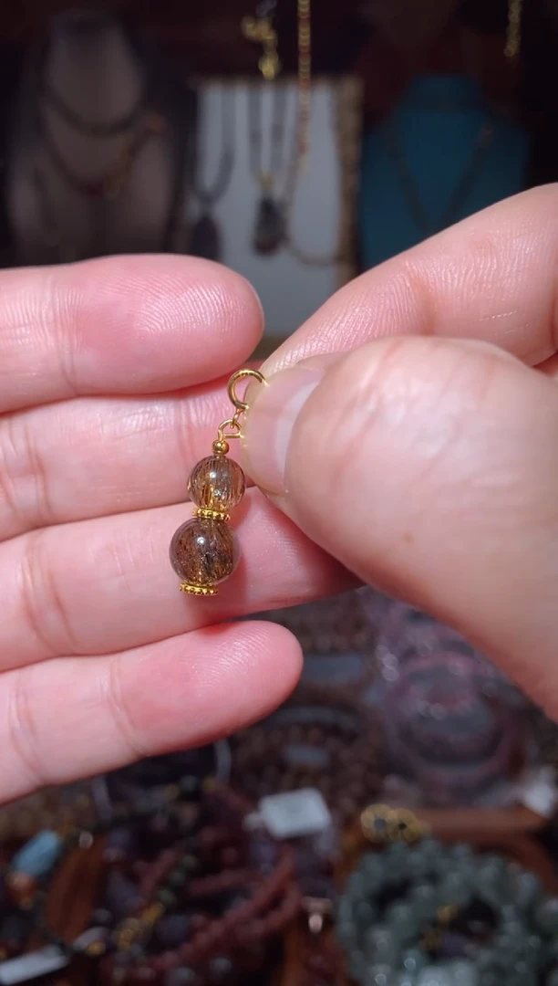 【闪购商品】水晶黑金超七葫芦提溜银S925镶嵌多样性发一个