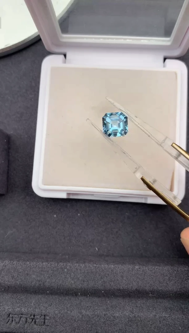 裸石海蓝宝石2.1ct海蓝宝定制 gc