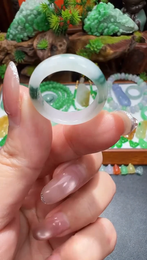 未镶嵌定制翡翠16-17戒圈