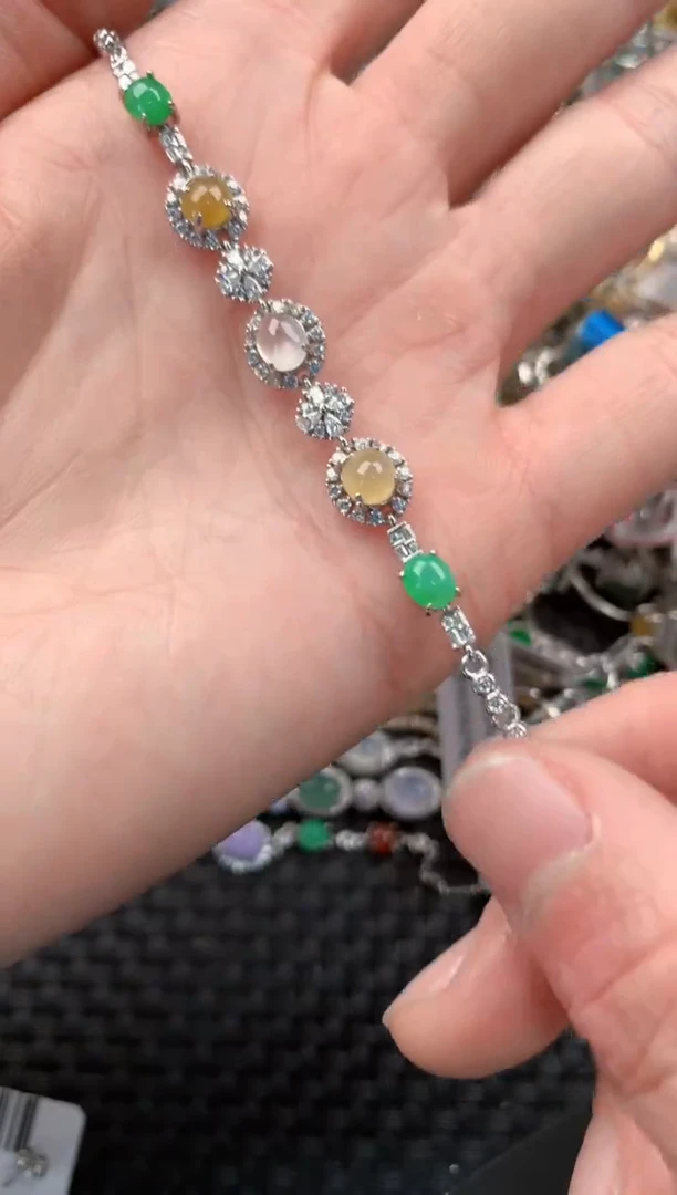 银S925镶嵌戒指翡翠777    2