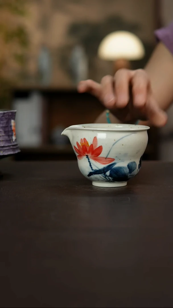 杯景德镇陶瓷杯碗柴烧多人