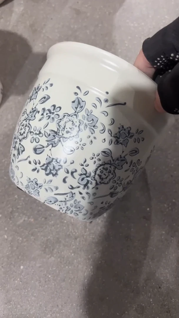 【闪购商品】陶瓷微瑕花盆高13.5cm内径12.5cm