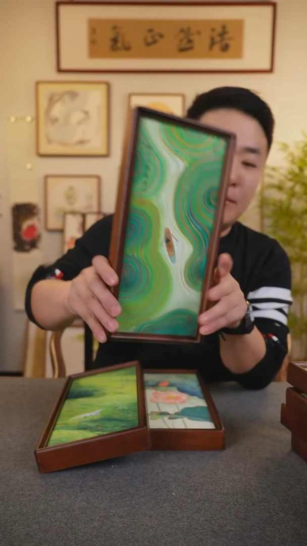 横款鹿鸣现代美术馆-岳倚竹老师作品