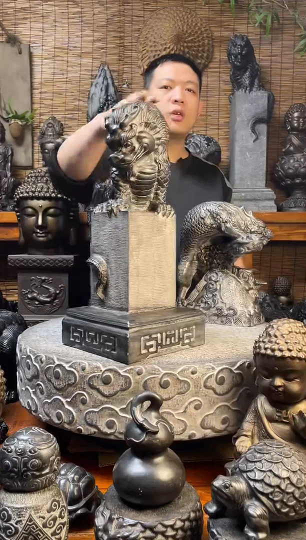 石材42吸水兽立柱天然青石雕刻