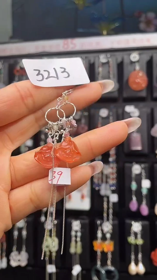 银S925镶嵌耳饰紫晶喜欢拍