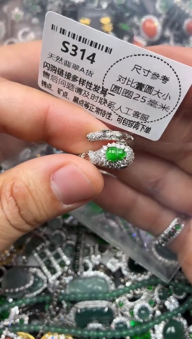 颈饰未镶嵌翡翠S314戒指