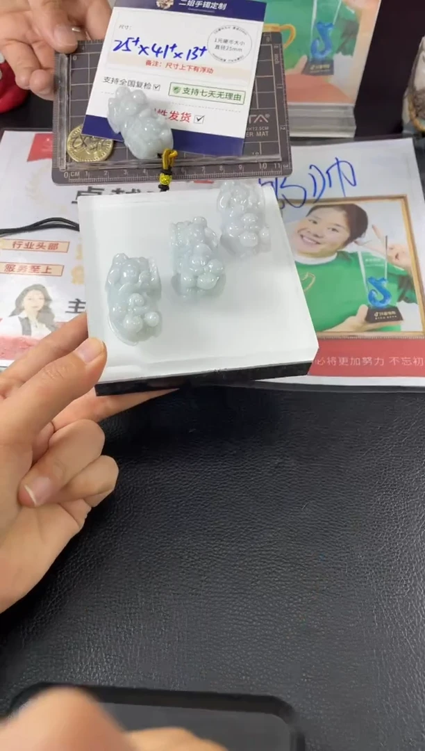 【闪购商品】翡翠挂件未镶嵌大貔貅FL85多样性发其一CP配绳