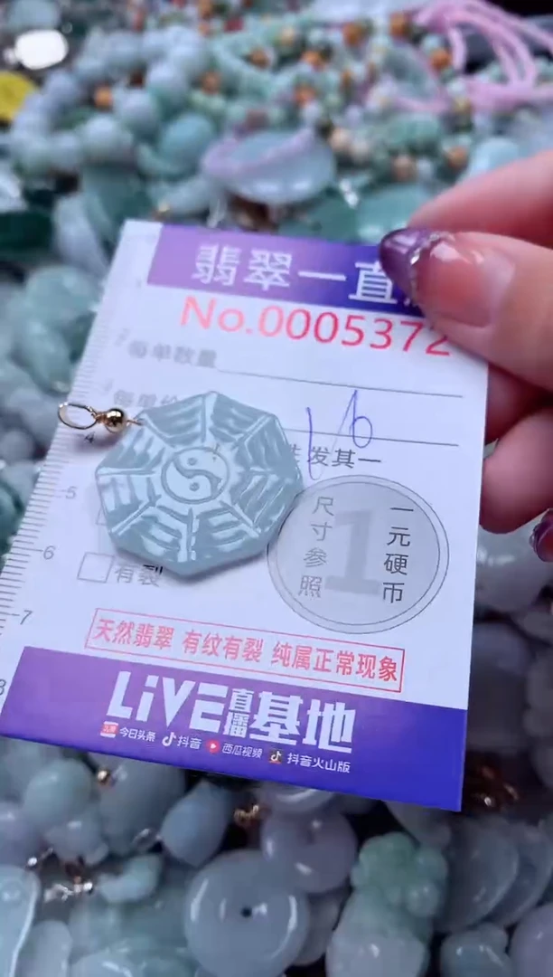 翡翠未镶嵌吊坠(不含链)5372