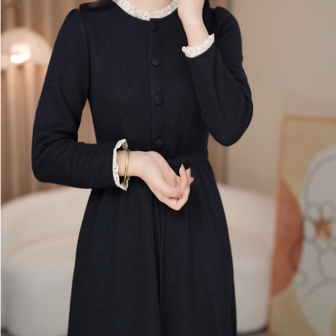 连衣裙女春季2025新款减龄洋气配风衣内搭外穿裙子