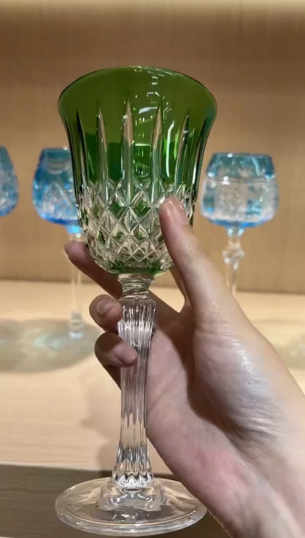 在****蔓直播间活动单只红酒杯绿色看图