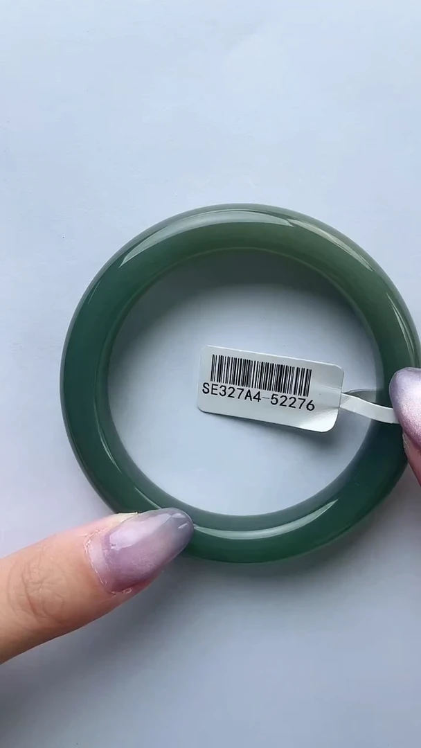 和田玉手镯未镶嵌56