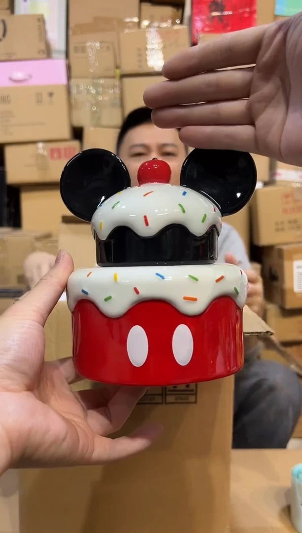 【闪购商品】杯原盒米奇蛋糕罐子