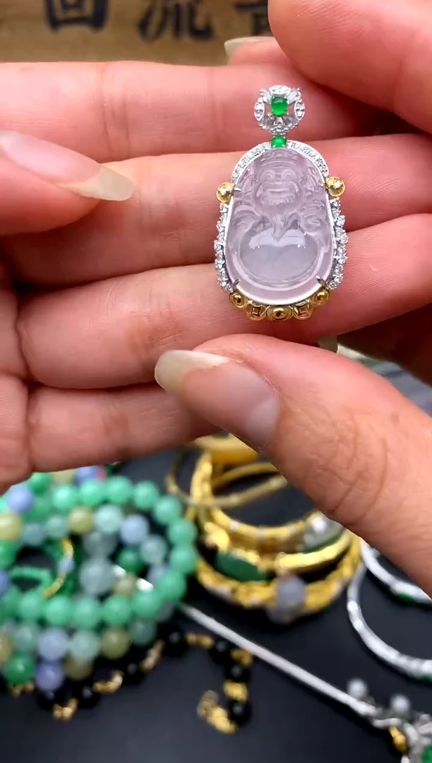 【闪购商品】翡翠颈饰18K金镶嵌272-中国好珍宝