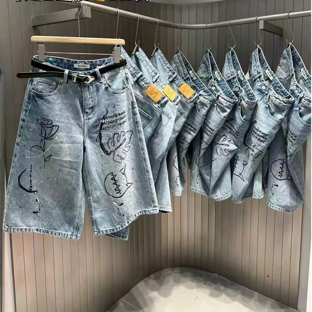 25年新款爆款牛仔五分裤潮人必备南油高货