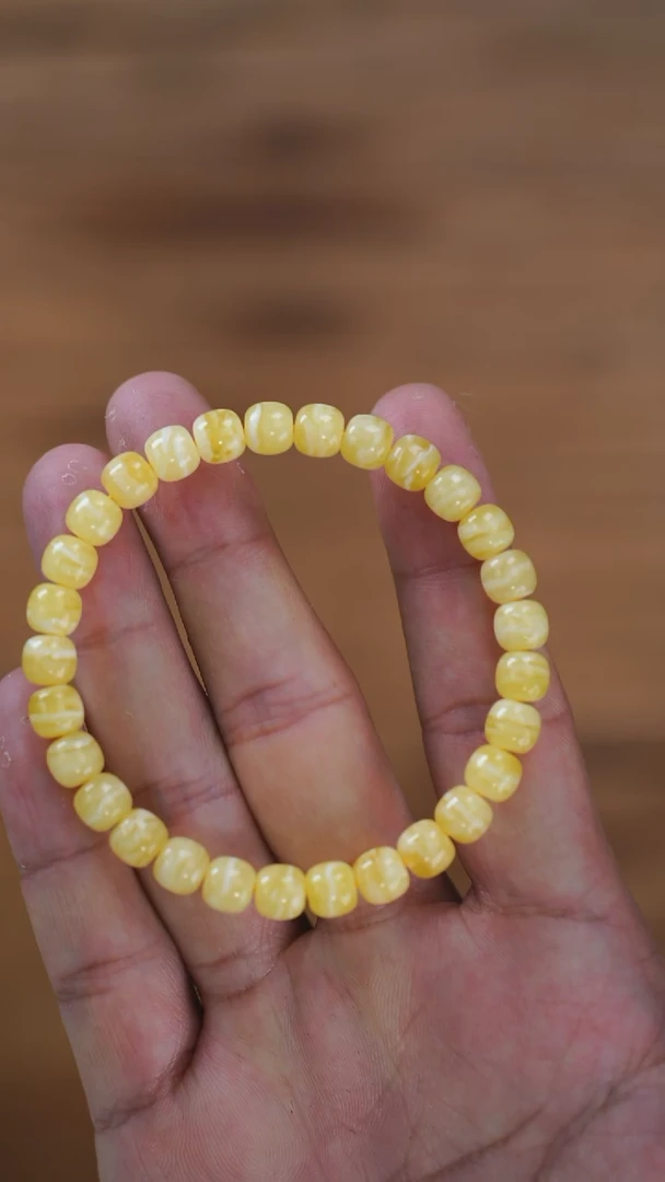 手串蜜蜡未镶嵌X5 7mm蓝标