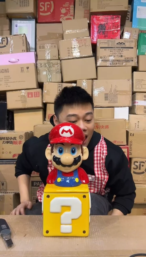 【闪购商品】杯马里奥问号罐一套