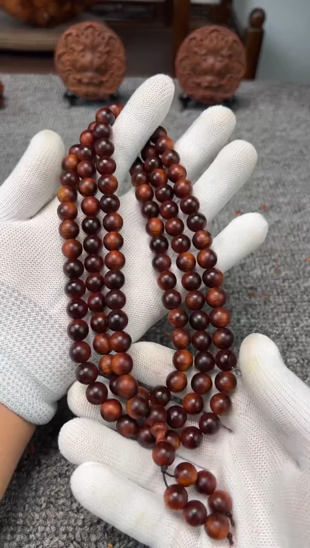 柏木（崖柏）1.0*108圆珠黑泥膏 香味浓郁