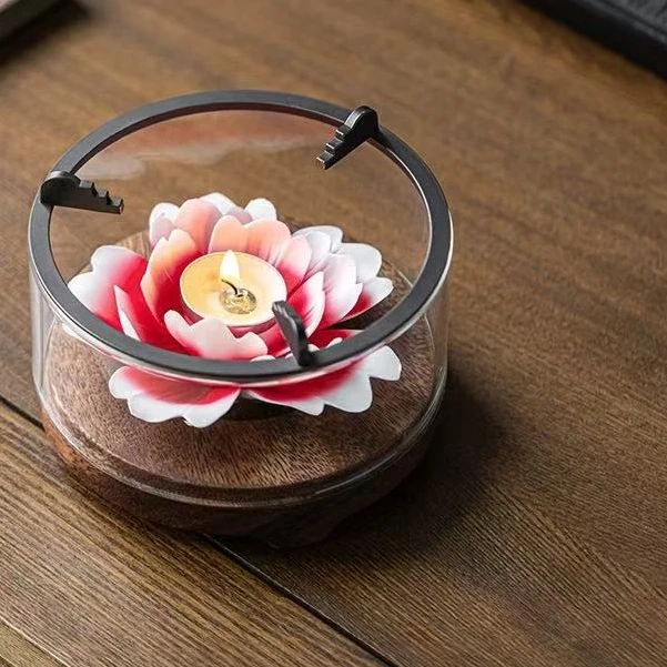 【半闲】莲花温茶器（送一盒蜡烛）