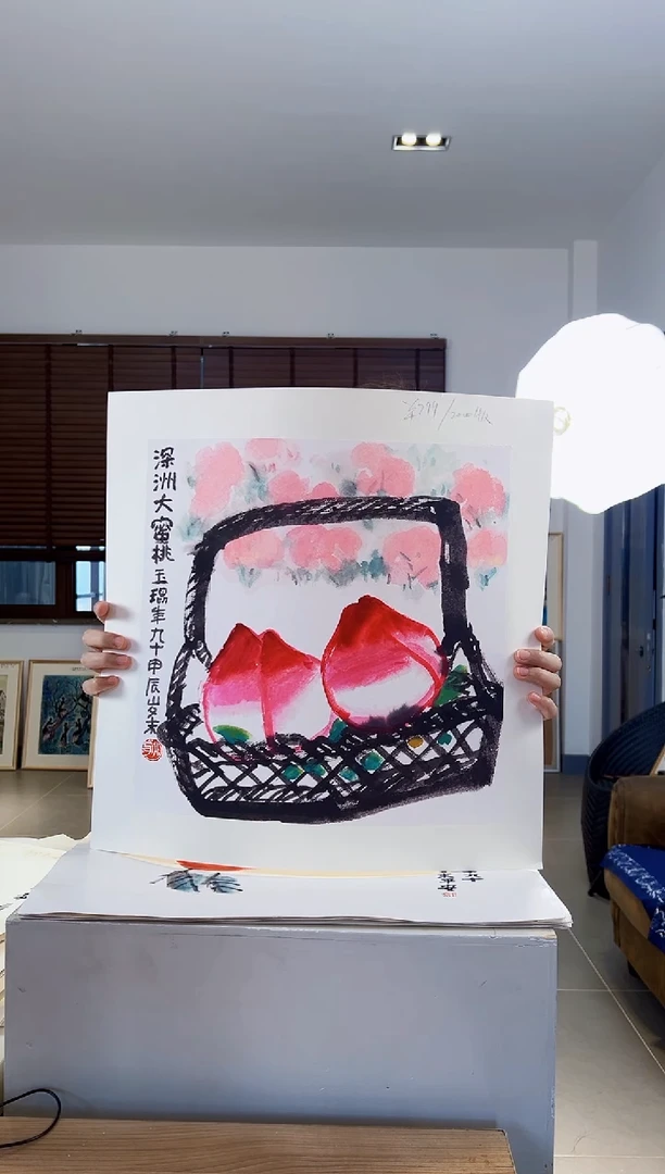 【闪购商品】版画耿玉琨限量作品亲签盖章版画S