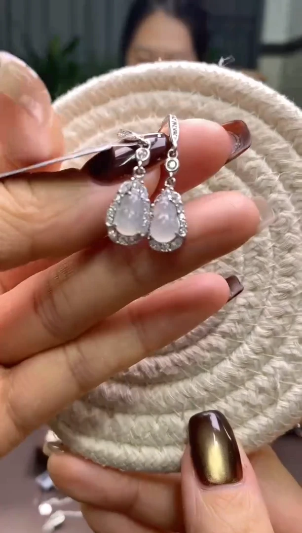 颈饰银S925镶嵌翡翠净货多样性发其一16571