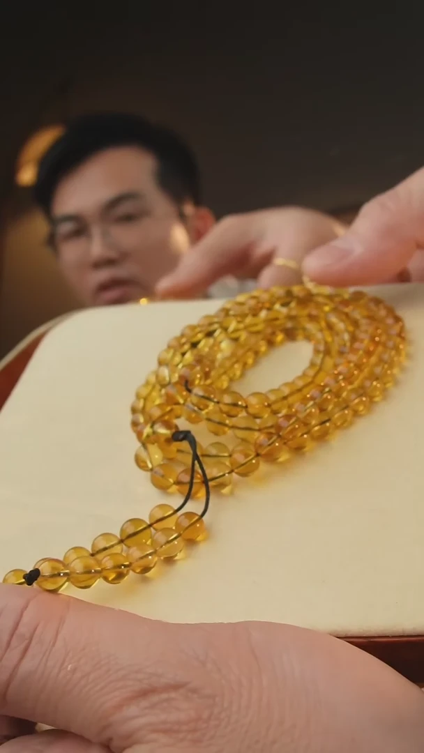 【闪购商品】琥珀颈饰未镶嵌6+108墨西哥蓝珀