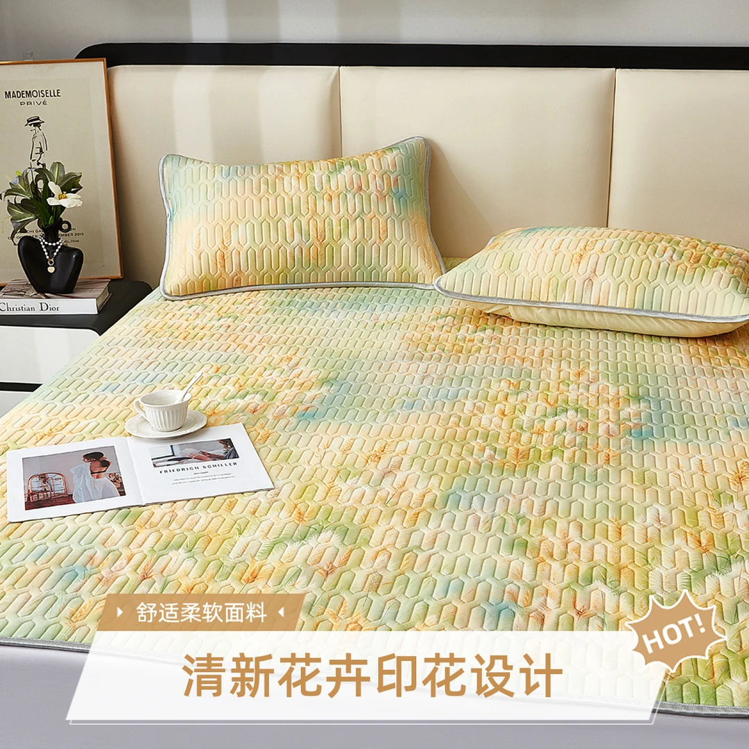 2025爆款8D泰国乳胶凉席三件套降温家用空调凉席子