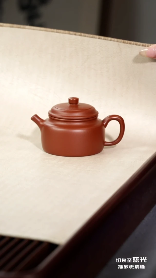 茶壶紫砂德钟·和-朱泥-130cc