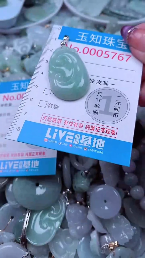 翡翠未镶嵌吊坠(不含链)5767