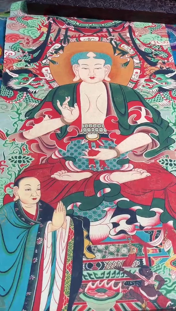 卷轴画路路的唐卡tk160