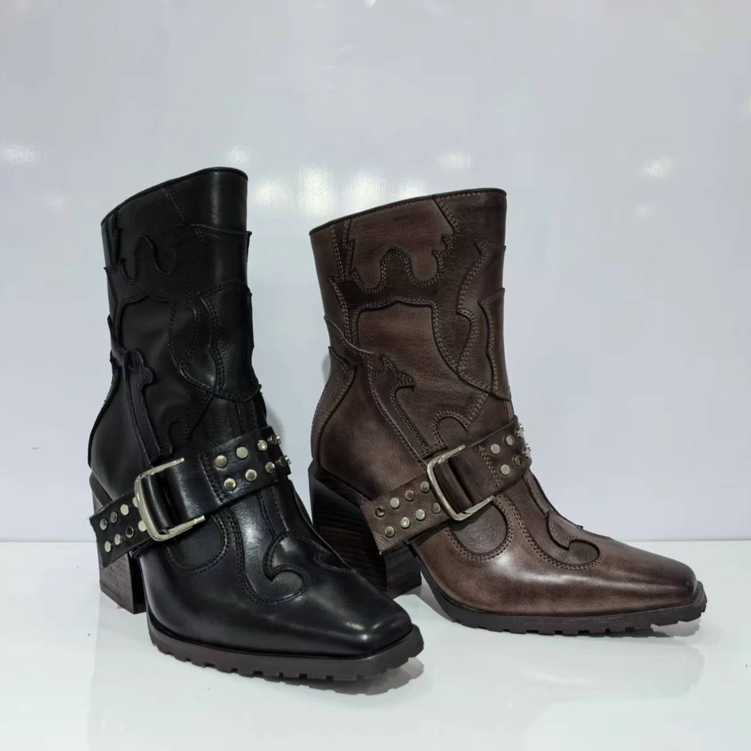 SARKACH جىڭ خۇرۇم 优雅舒适复古短靴