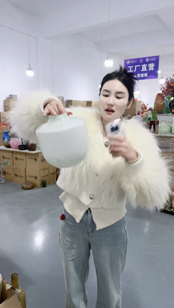 【闪购商品】无铅玻璃UU外贸花瓶微瑕-779W