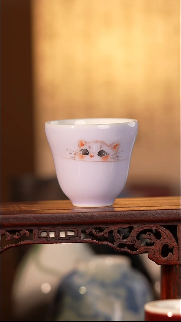 瓷片主人杯主播手绘福利