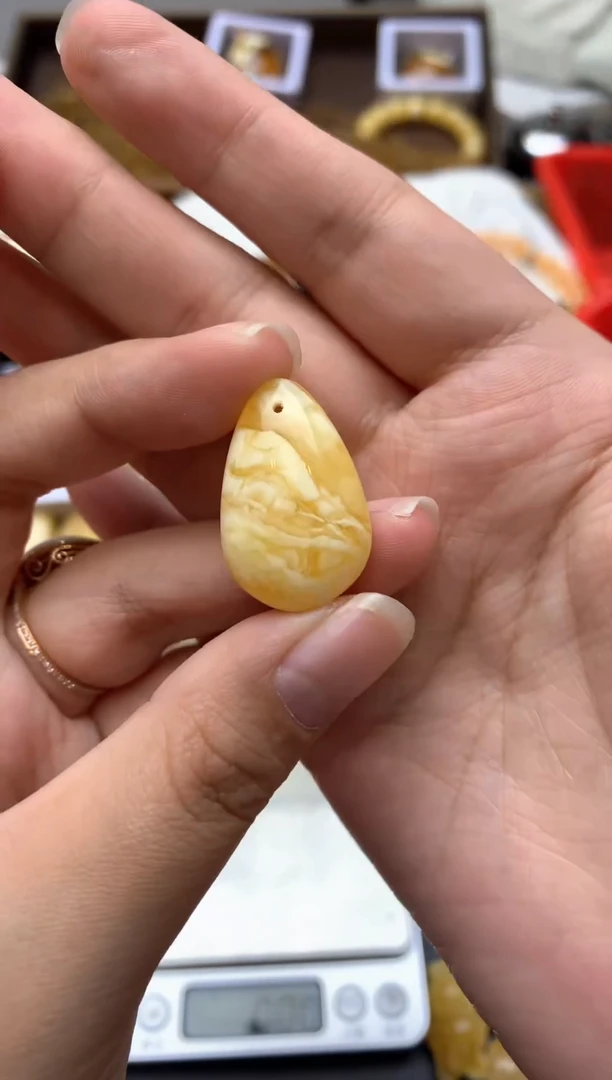 【闪购商品】琥珀珠宝奇石未镶嵌065琥珀蜜蜡 花粉