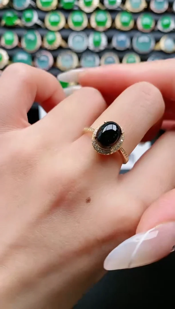 【闪购商品】翡翠戒指银S925镶嵌11111