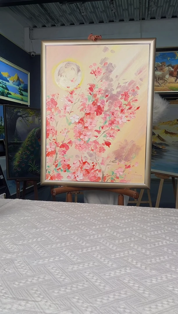 【闪购商品】油画14号 60*80 花-手绘油画