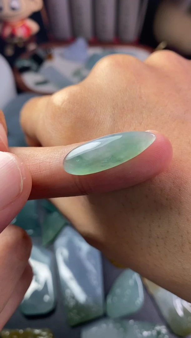 定制翡翠未镶嵌翡翠片料定制未镶嵌5.27-37