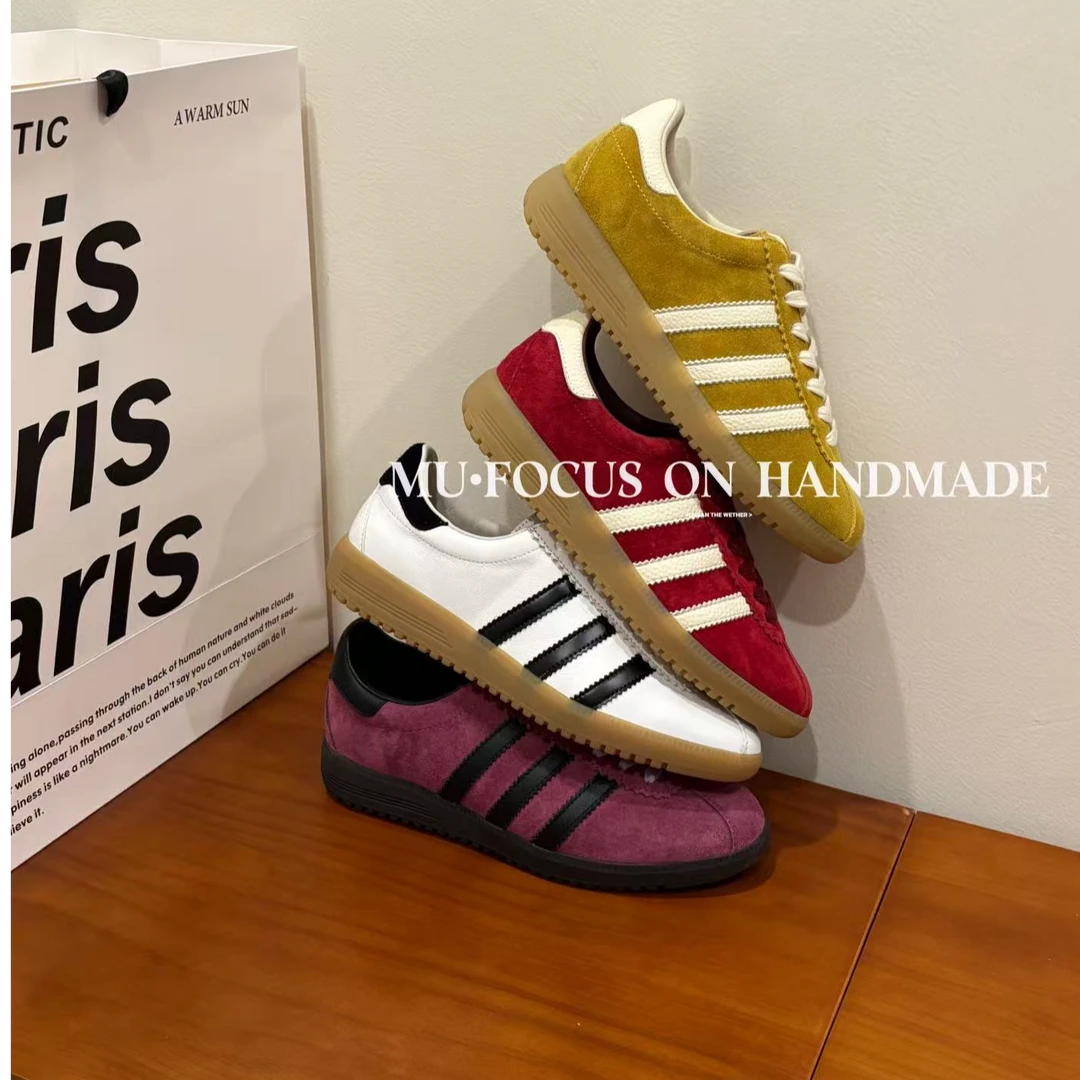 特价了 婕拉25年秋季时尚新款三道杠复古德训鞋运动休闲鞋240513