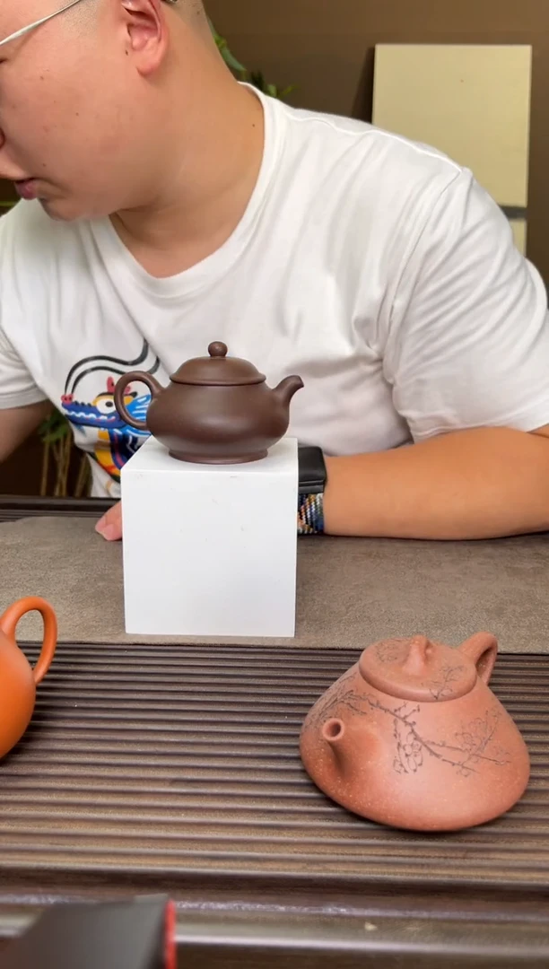 茶壶紫砂天青潘壶