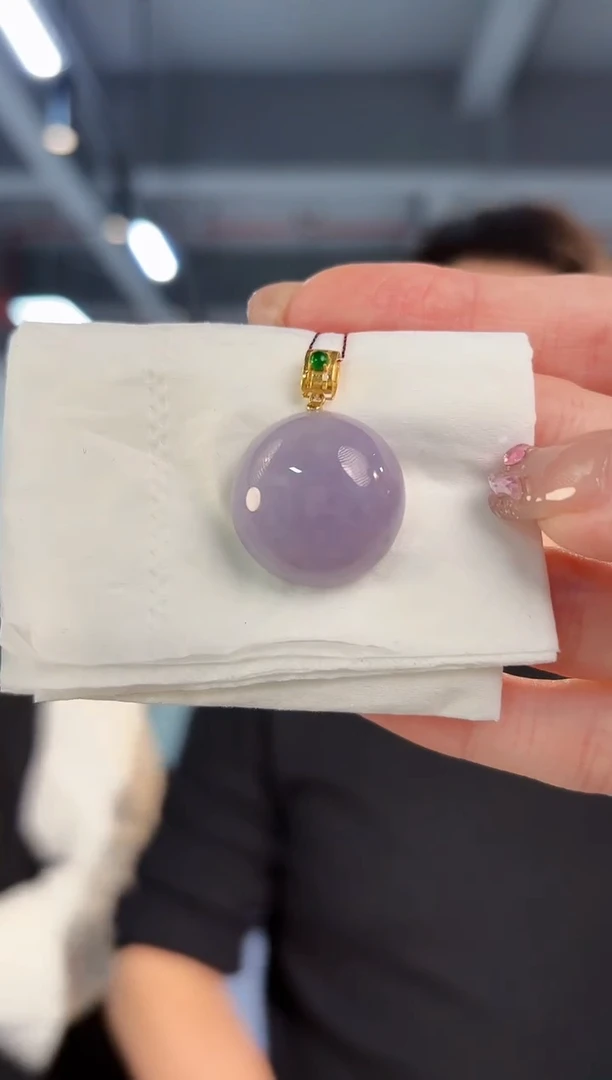 【闪购商品】翡翠颈饰18K金镶嵌缅料A货/支持复检/一件