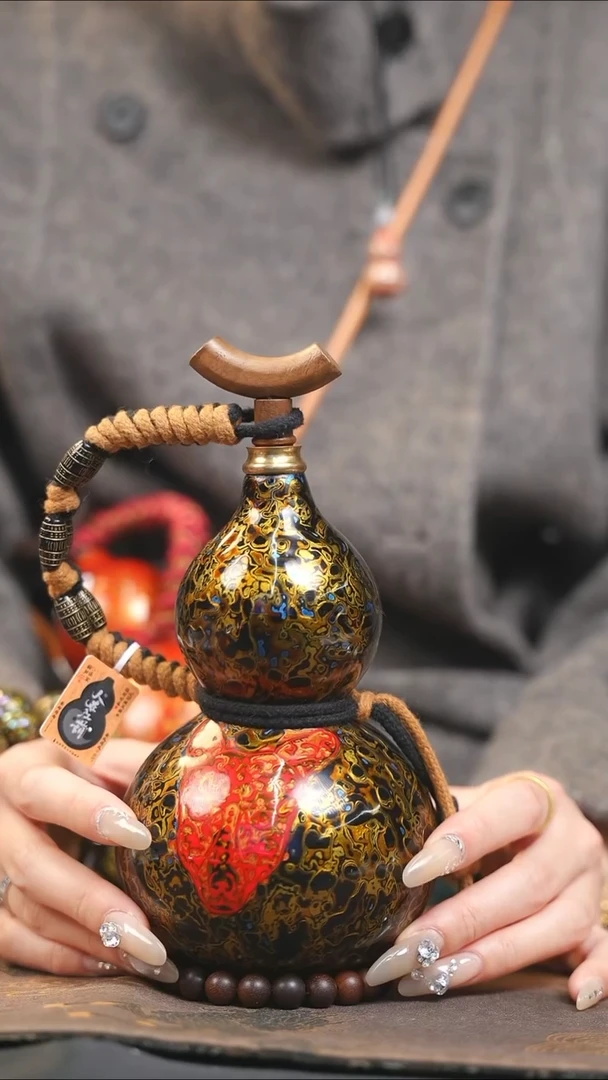 【闪购商品】XN169漆艺酒葫芦不包手串及旋转底座