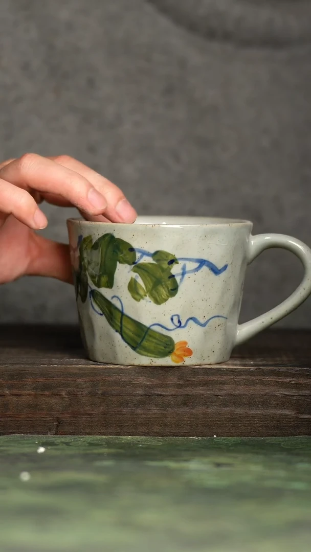【闪购商品】杯青诗手工手绘瓷器