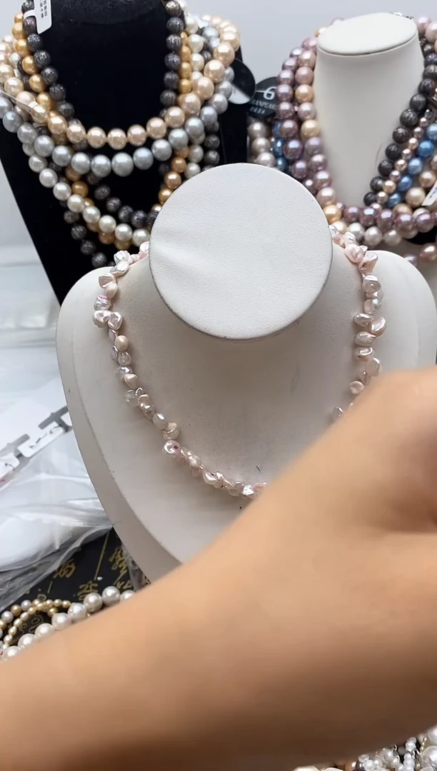 淡水珍珠钛钢颈饰169