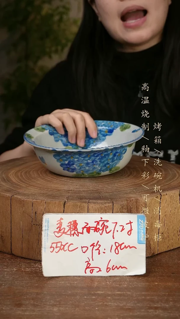 碗瓷景德镇手工手绘高温瓷釉下彩